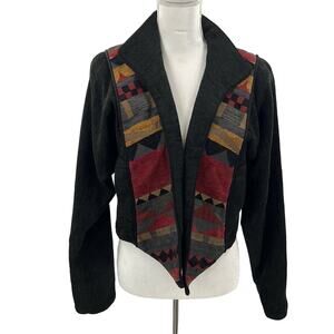 Vintage Treadle Women's Unique & Rare 90's Tapestry Pattern Blazer Jacket Medium